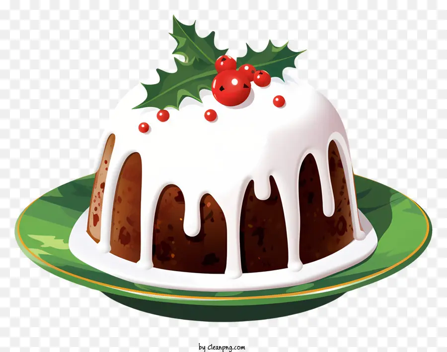 Le Christmas Pudding，Tranche De Pudding PNG