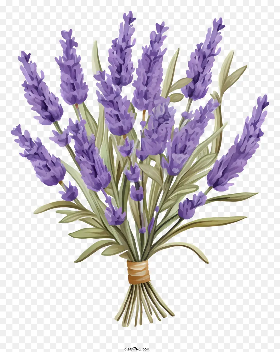 Fleurs De Lavande，Bouquet De Lavande PNG