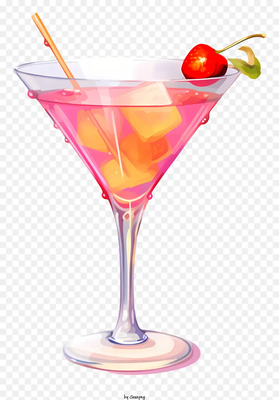 Rose Cocktail，Verre à Vin PNG