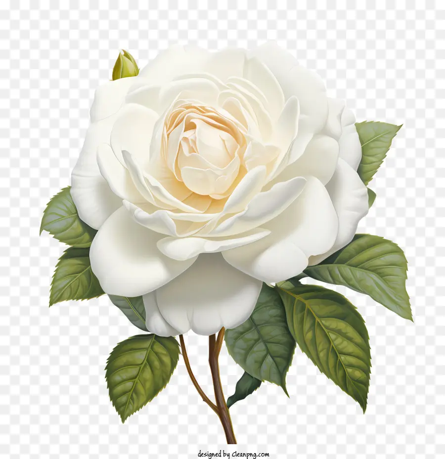 Blanc Fleur Rose，Rose PNG