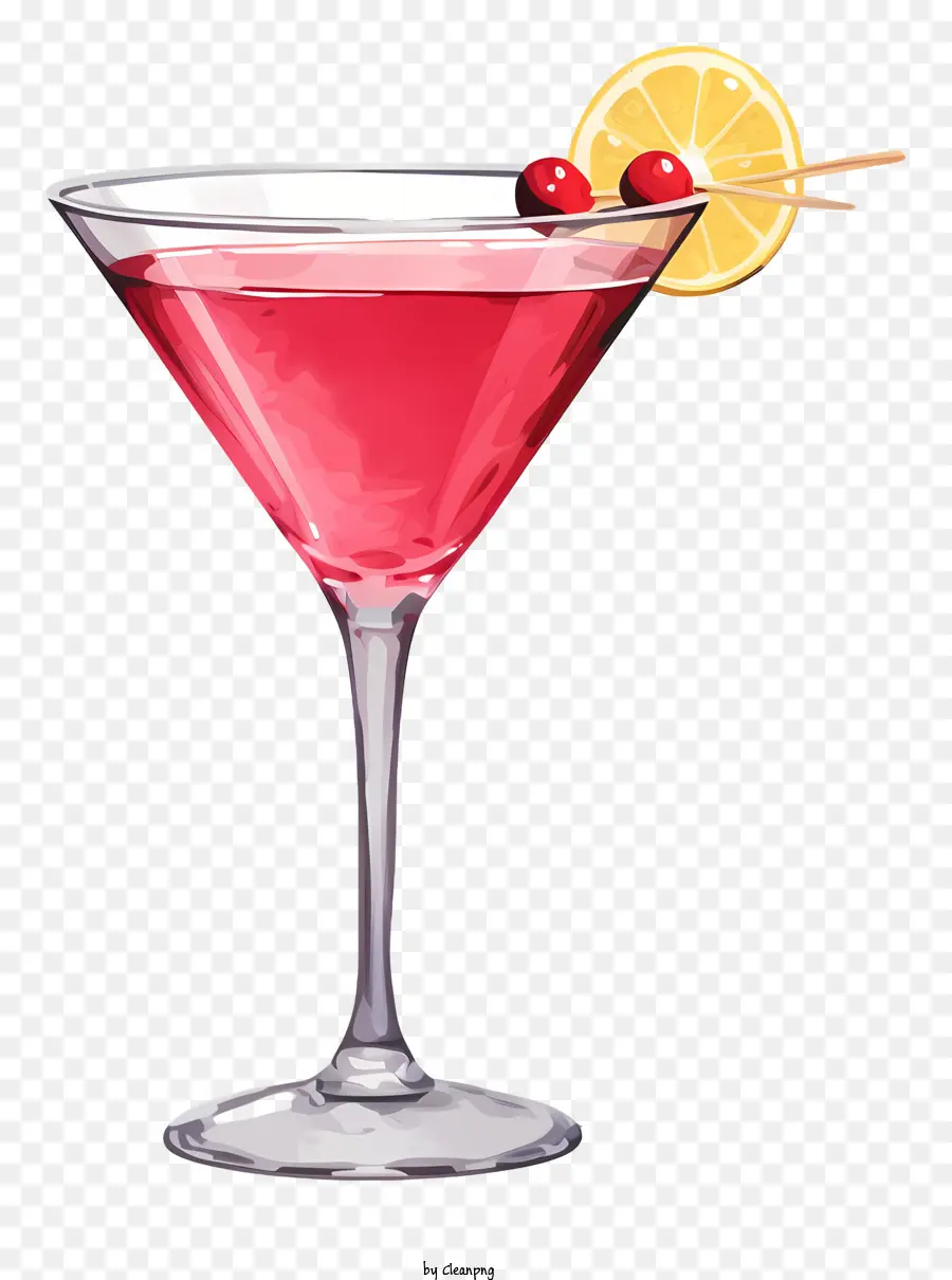 Boisson Rouge，Verre à Cocktail PNG