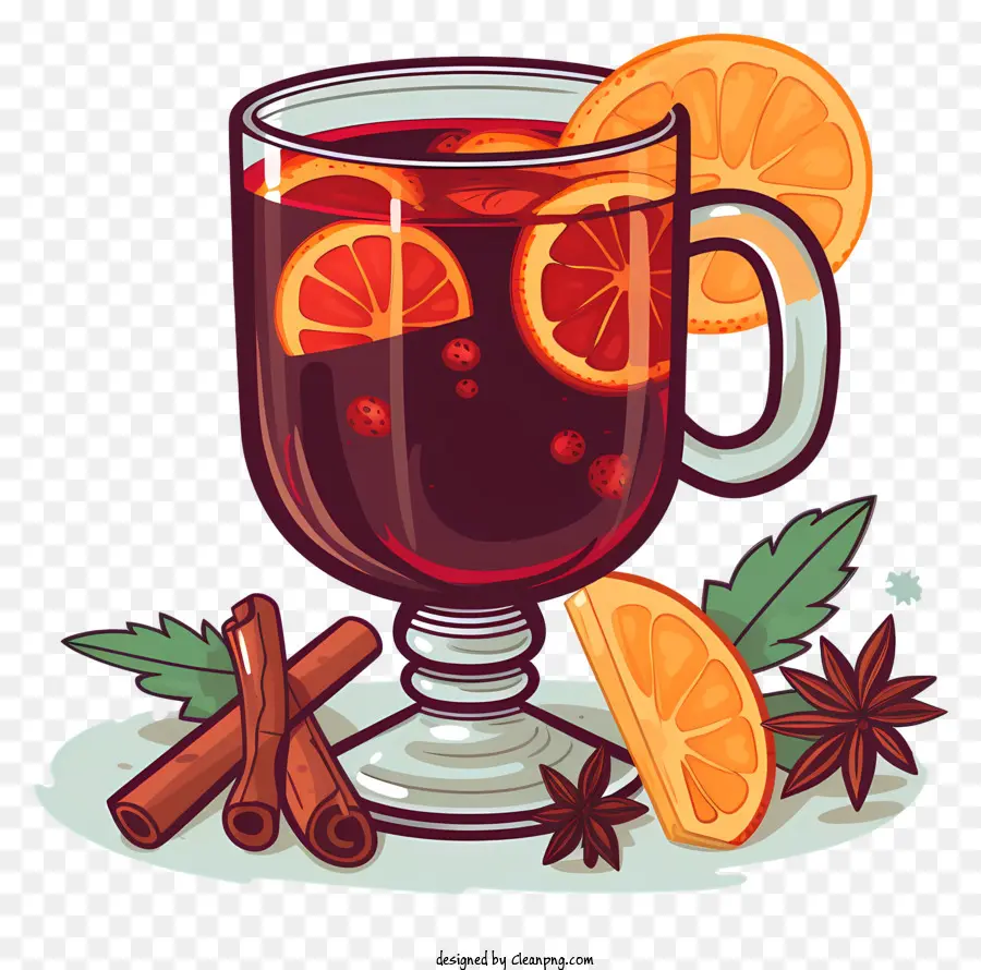 Vin Chaud，Verre De Vin Chaud PNG