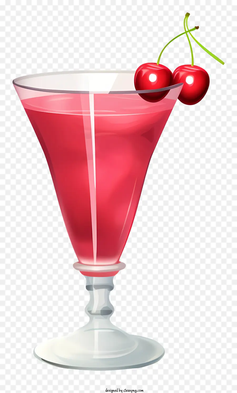 Rouge Cocktail，Cocktail Avec Cerise PNG