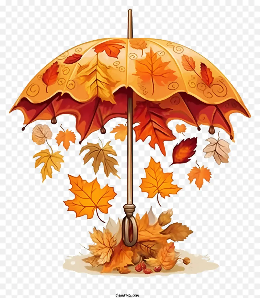 Feuillage D'automne，Parapluie PNG