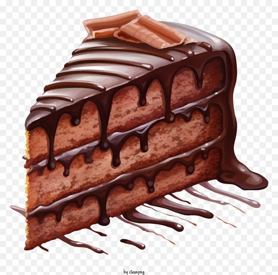 Gâteau Au Chocolat，Glaçage Au Chocolat PNG