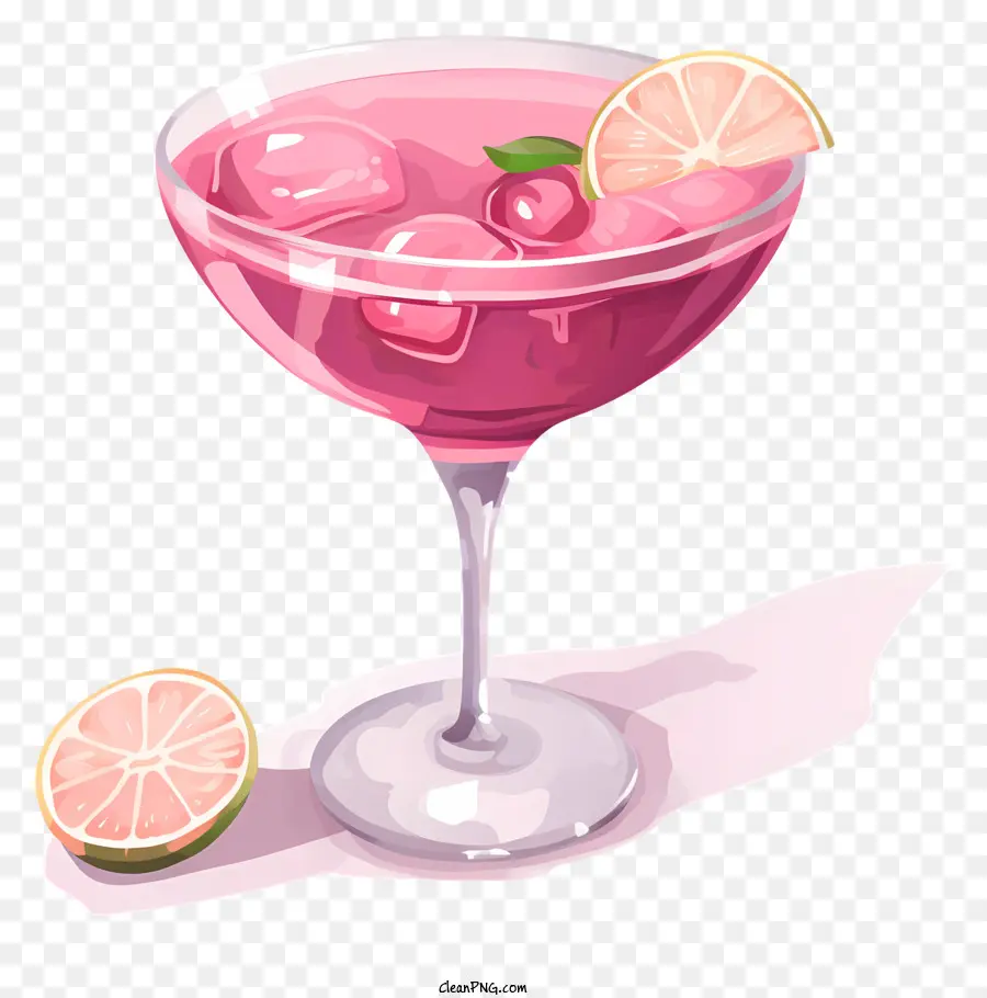 Rose Cocktail，Quartier De Lime PNG