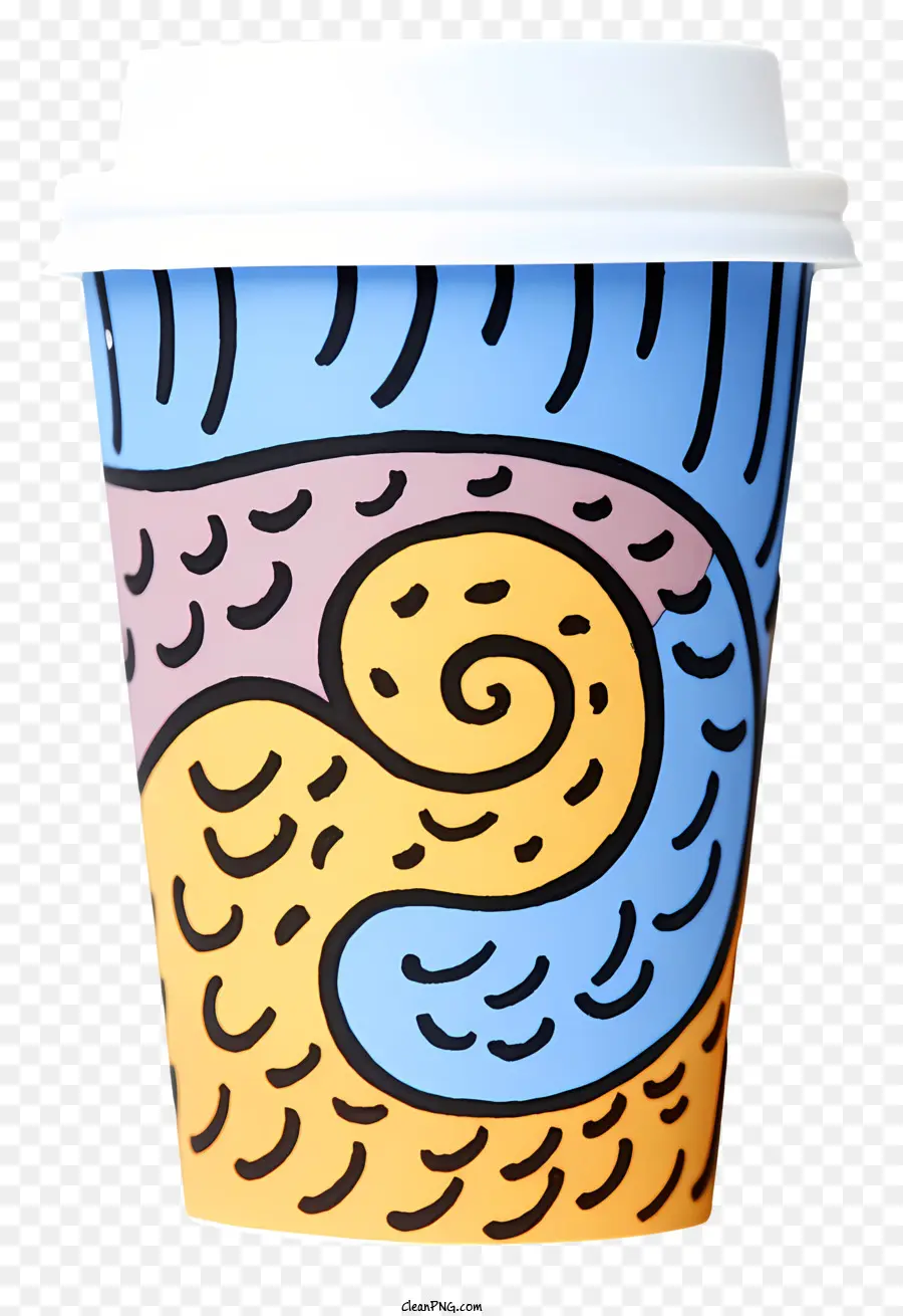 Conception De Tasse à Café，Tasse à Café Colorée PNG