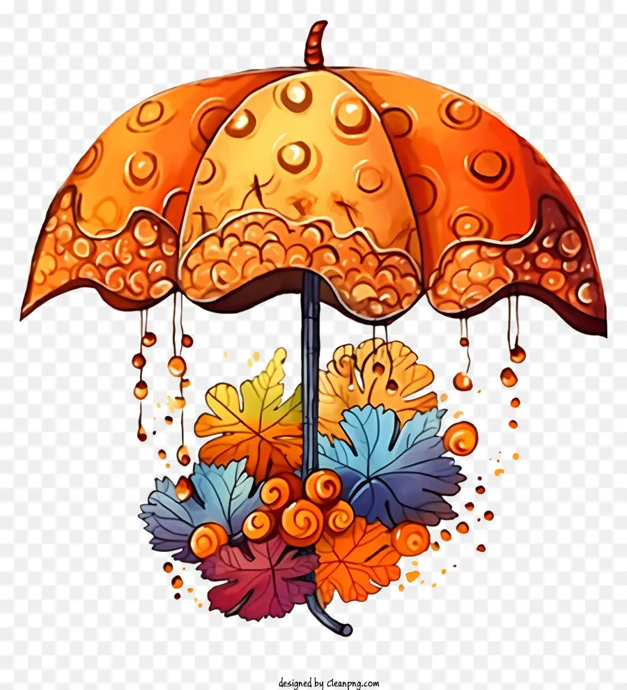 Parapluie Orange，Parapluie PNG