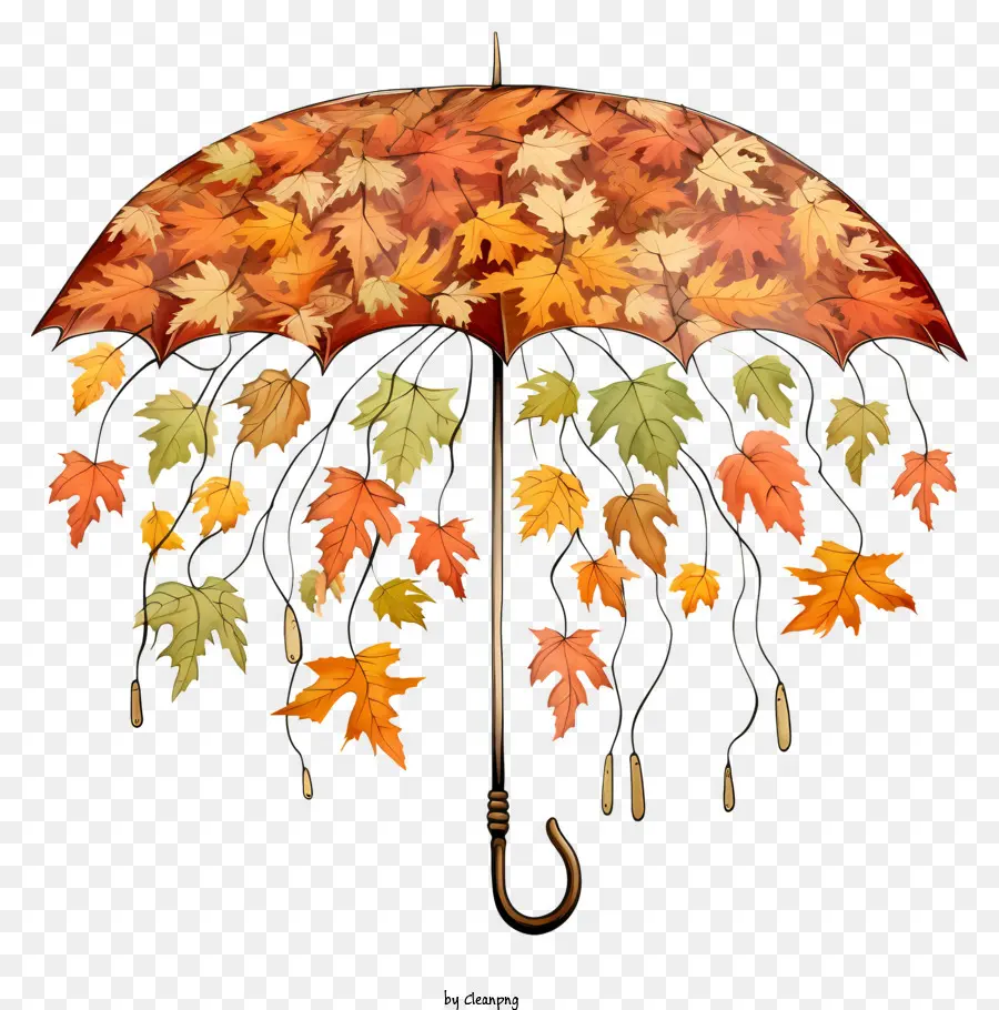 Parapluie，Les Feuilles De L'automne PNG