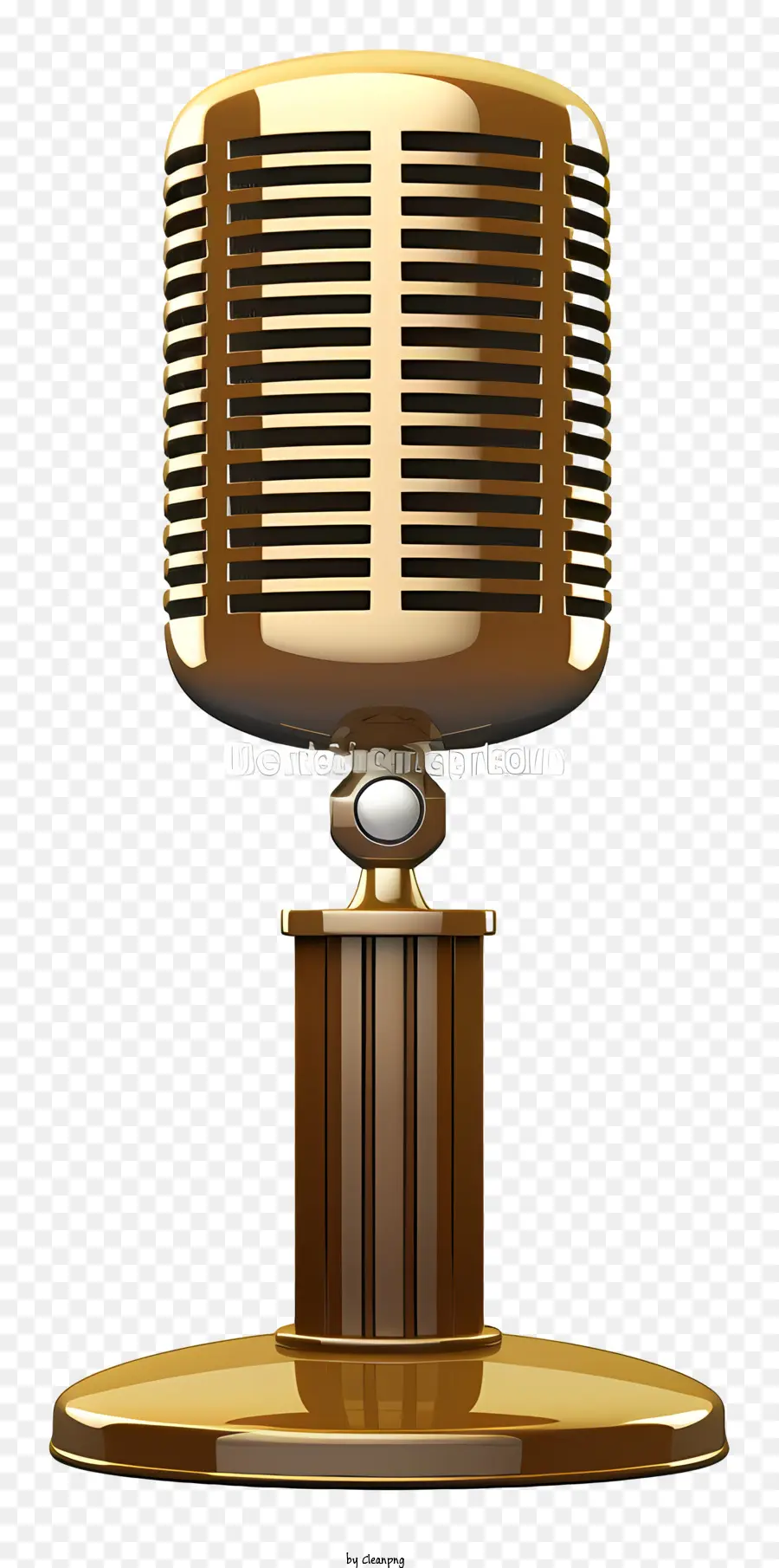 Or Microphone，Base Noire PNG