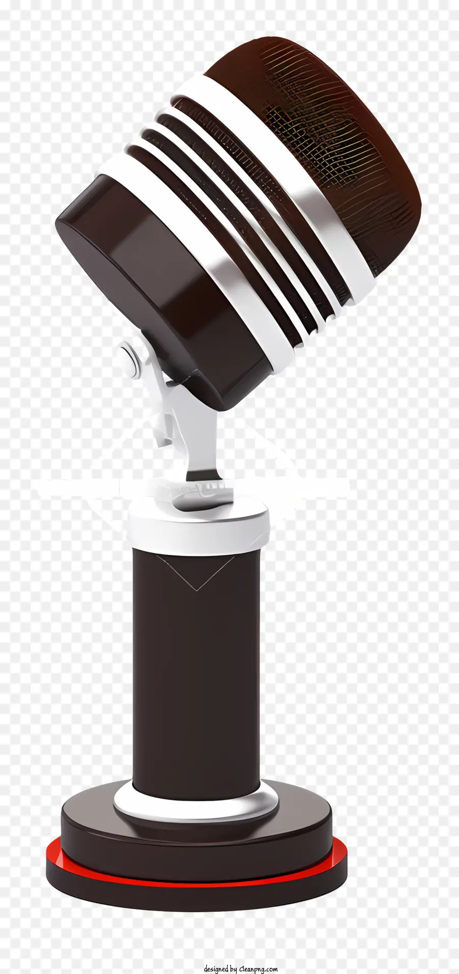 Microphone Sur Le Stand，Stand De Microphone Rond PNG
