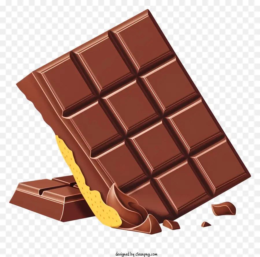 Barre De Chocolat，Chocolat Noir PNG