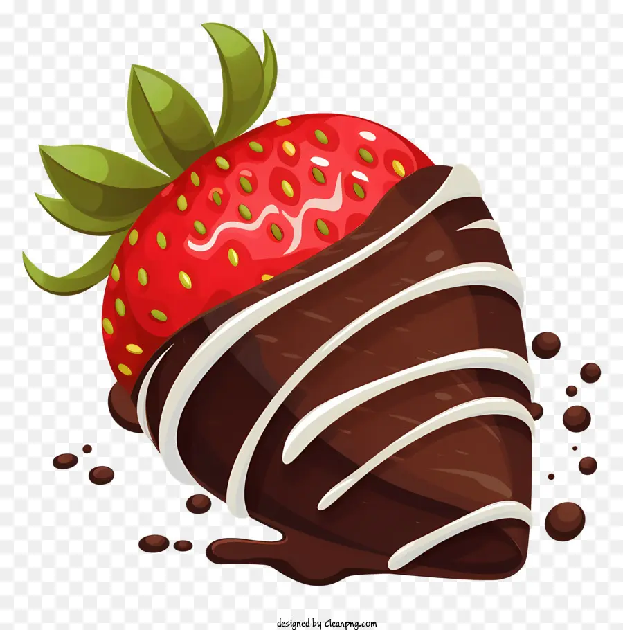 Fraise Enrobée De Chocolat，Fraise PNG