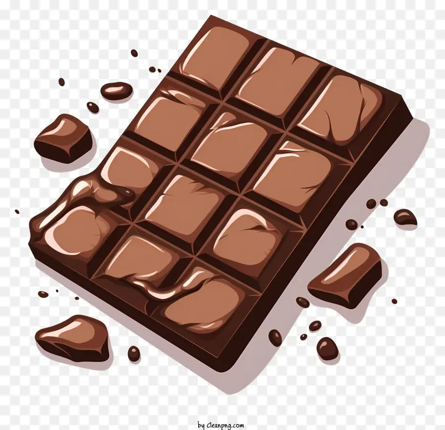 Carré De Chocolat，Chocolat Brillant PNG