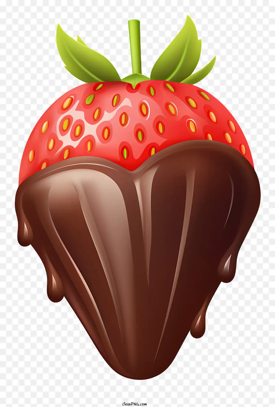 Fraise Enrobée De Chocolat，Fruit PNG