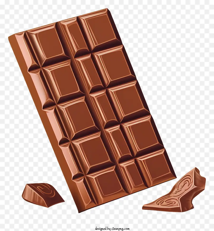 Barre De Chocolat，Chocolat Cassé PNG