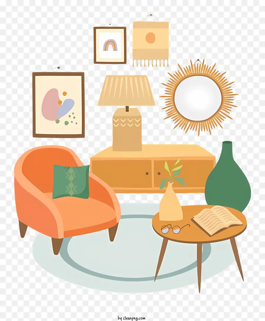 Salon Décor，Petite Table PNG