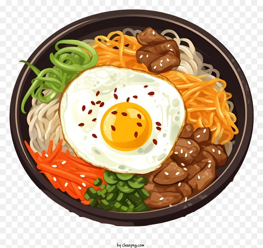 La Nourriture Coréenne，Oeuf Sur Le Plat PNG