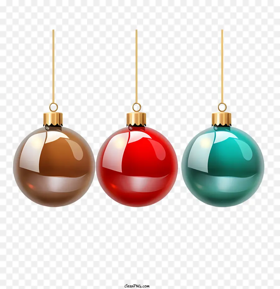 Boule De Noël，Ornements De Noël Colorés PNG