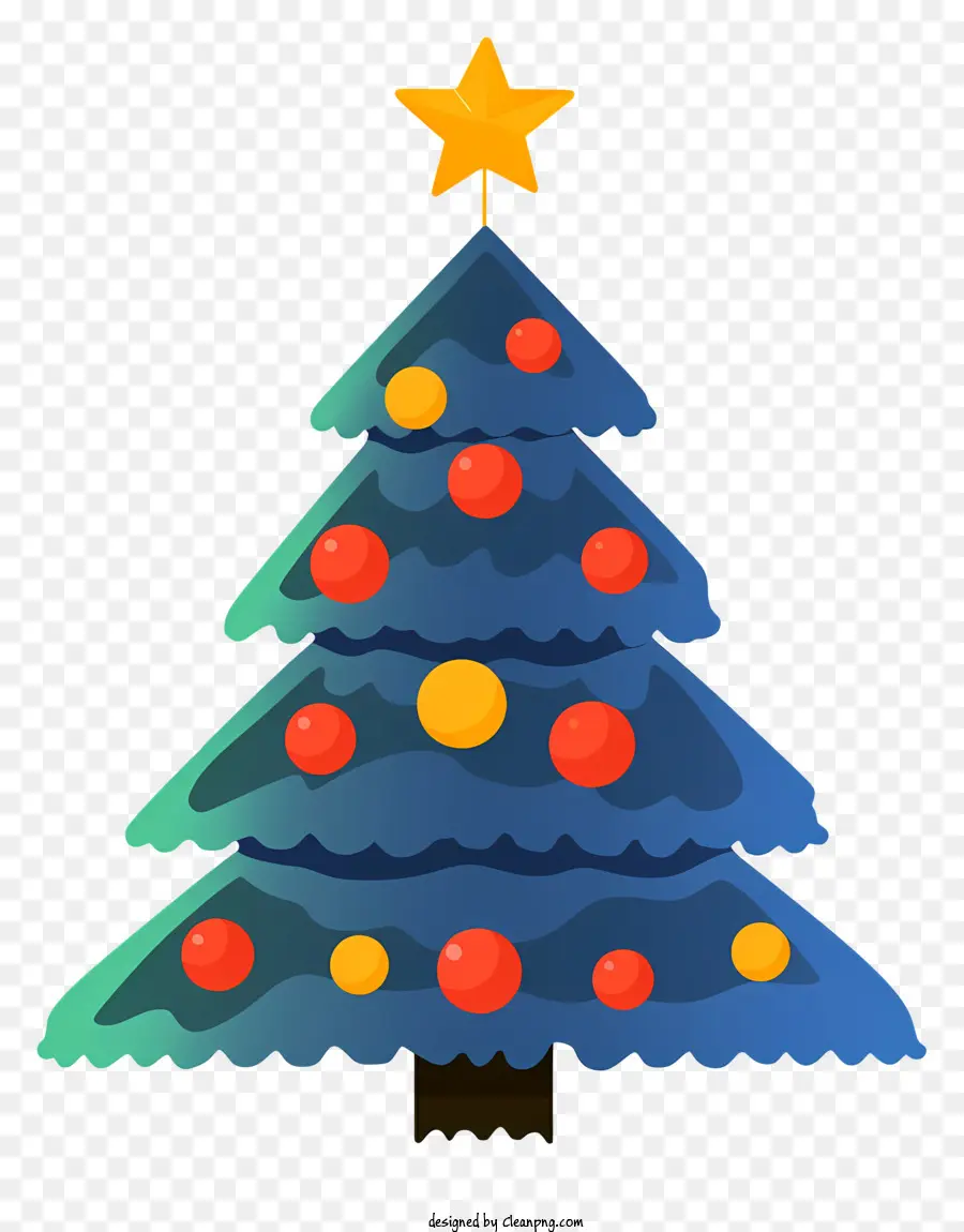 Bleu Arbre De Noël，Rouge De L'arbre De Noël PNG