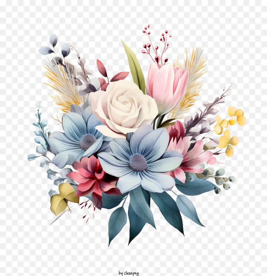 Fleur De Mariage，Couronne Florale PNG