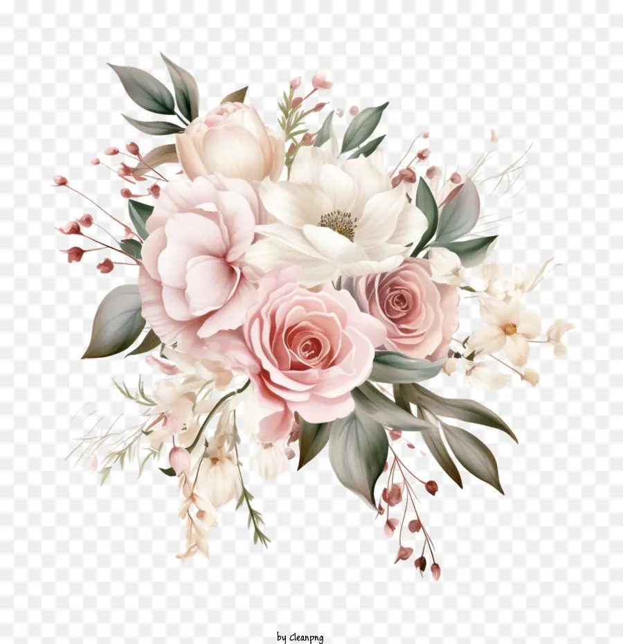 Fleurs De Mariage，Bouquet Floral PNG