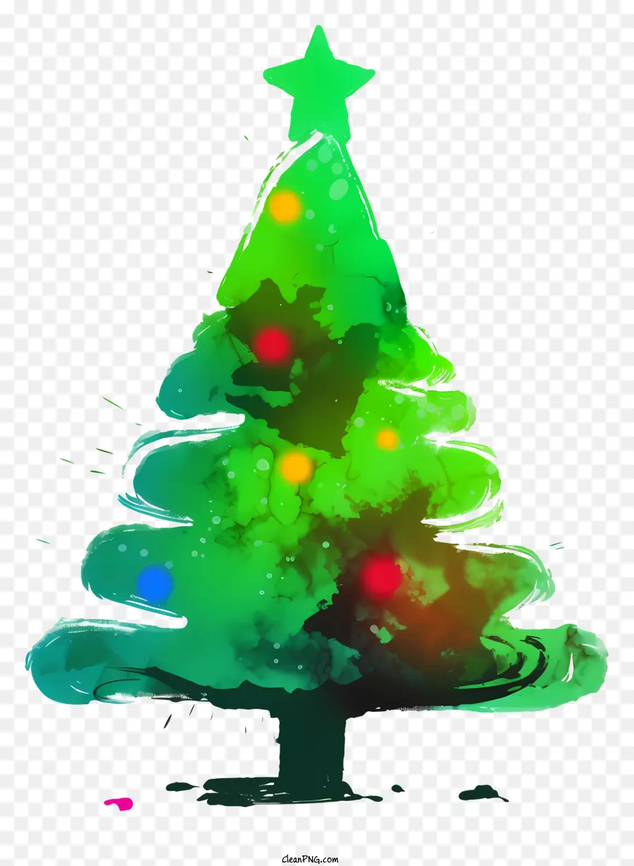 Arbre De Noël，Étoile PNG