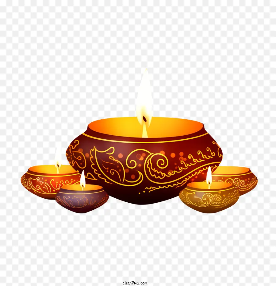 Diya De Diwali，Lampe PNG