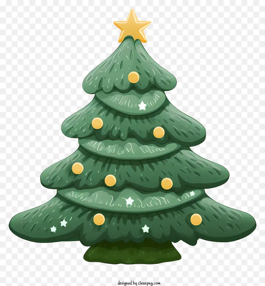 Arbre De Noël，Étoile PNG