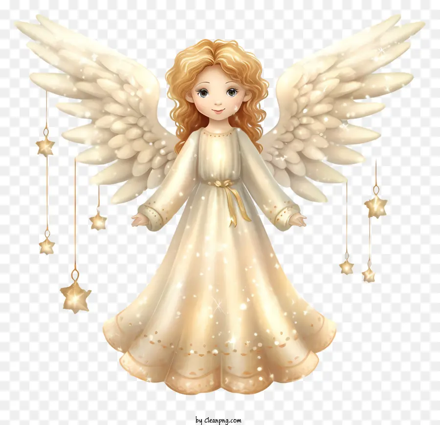 Ange，Robe Blanche PNG