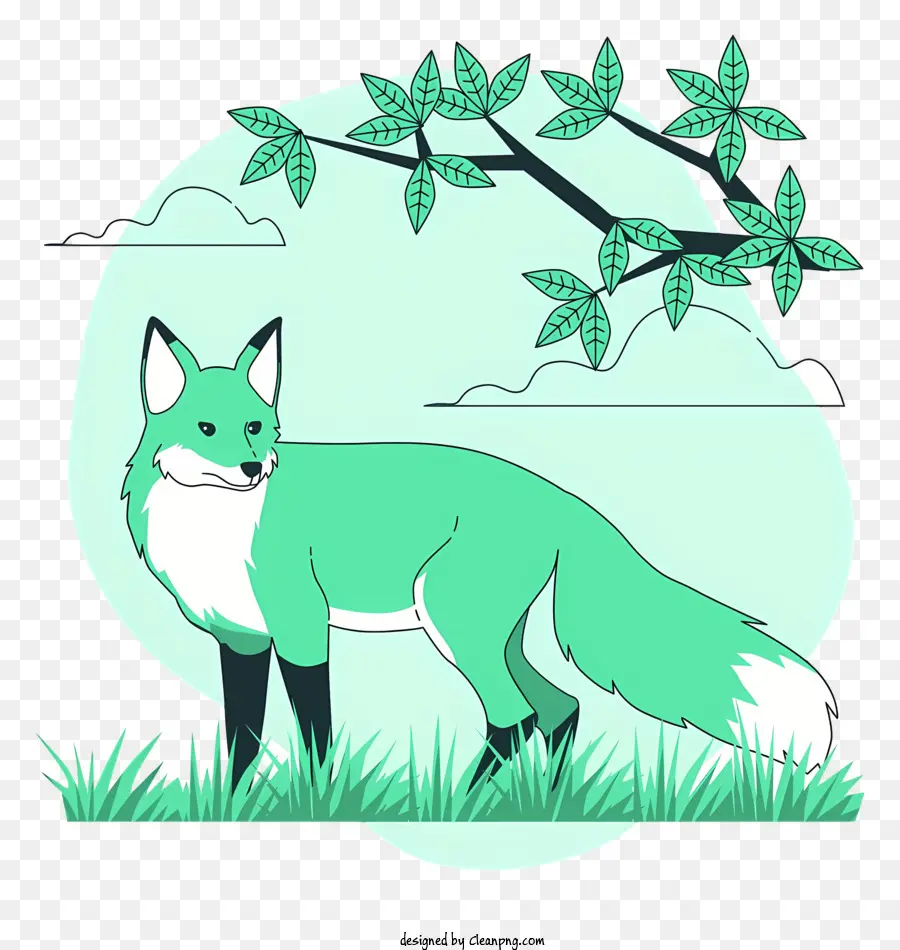 Vert De La Fox，L'herbe PNG