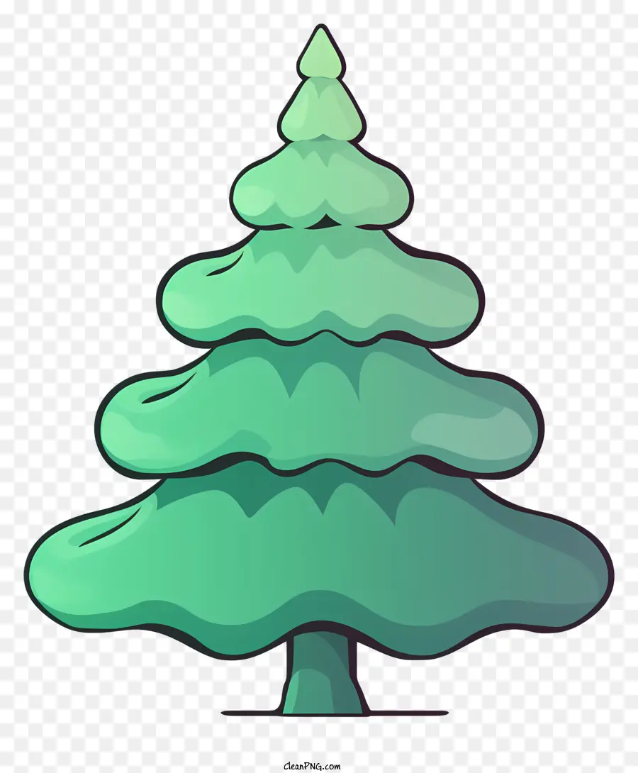Dessin Animé De L'arbre De Noël，Arbre De Noël Simple Simple PNG