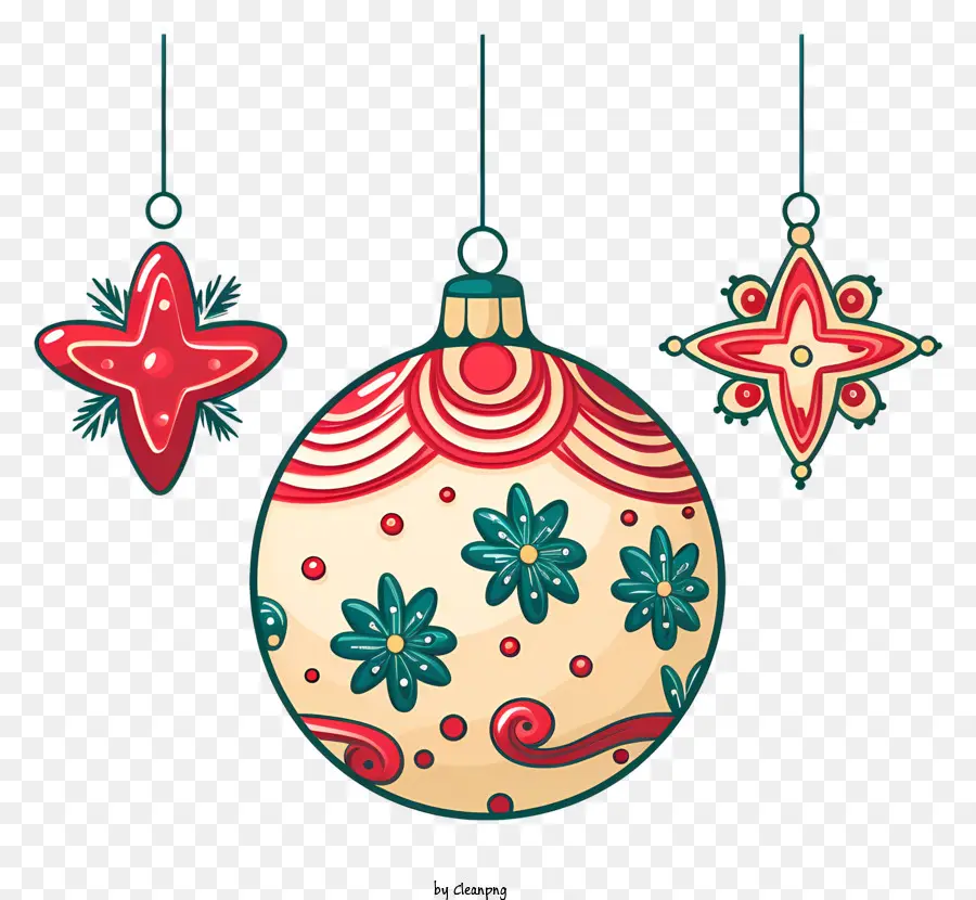 Décorations De Noël，Babioles PNG