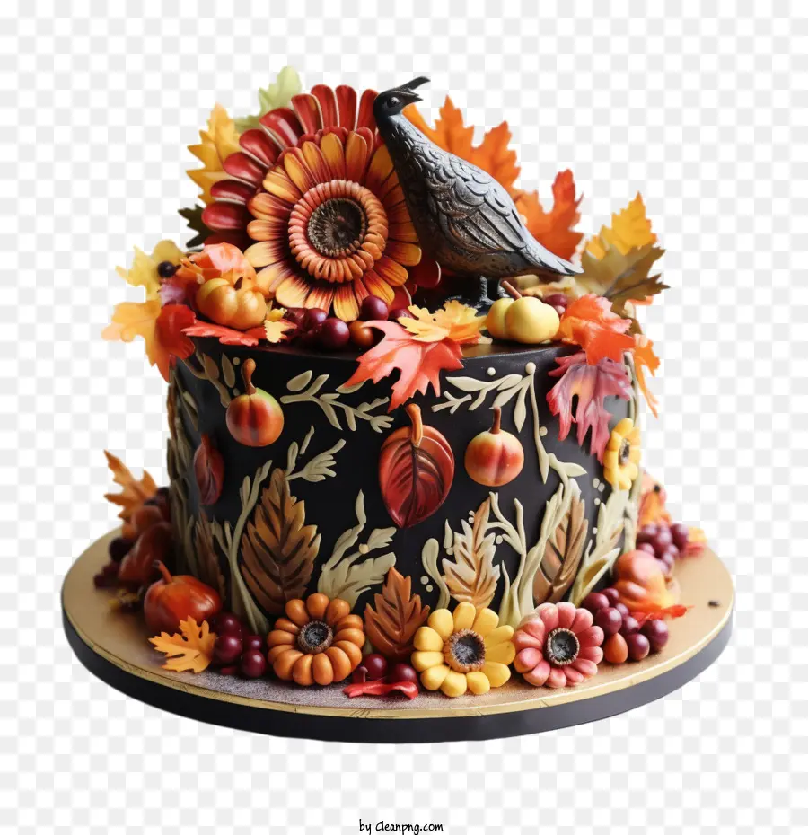 Gâteau De Thanksgiving，Gâteau Décoratif PNG