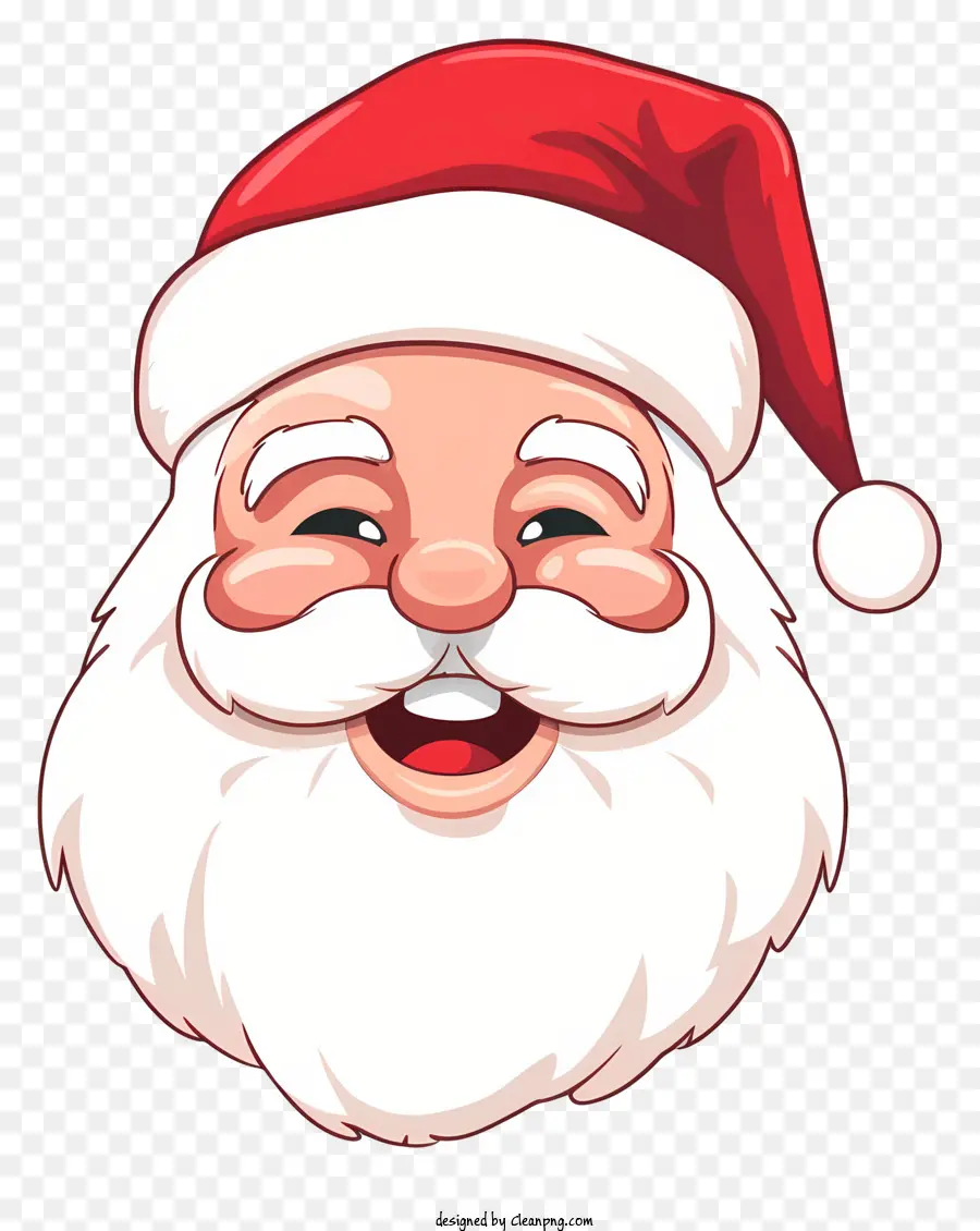 Le Père Noël，Chapeau De Père Noël Rouge Et Blanc PNG