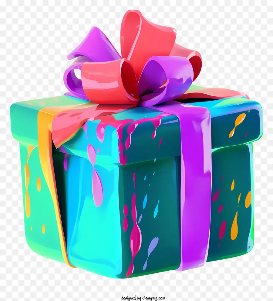 Boîte Cadeau，Cadeau Coloré PNG