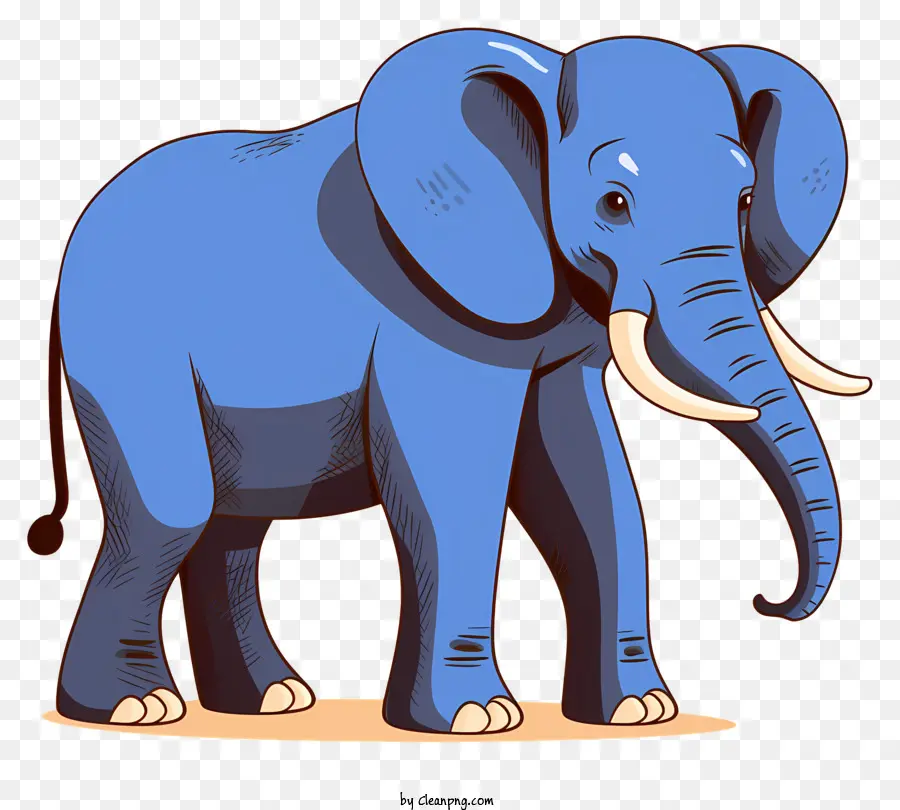 éléphant De Dessin Animé，Tronc D'éléphant Dans L'air PNG
