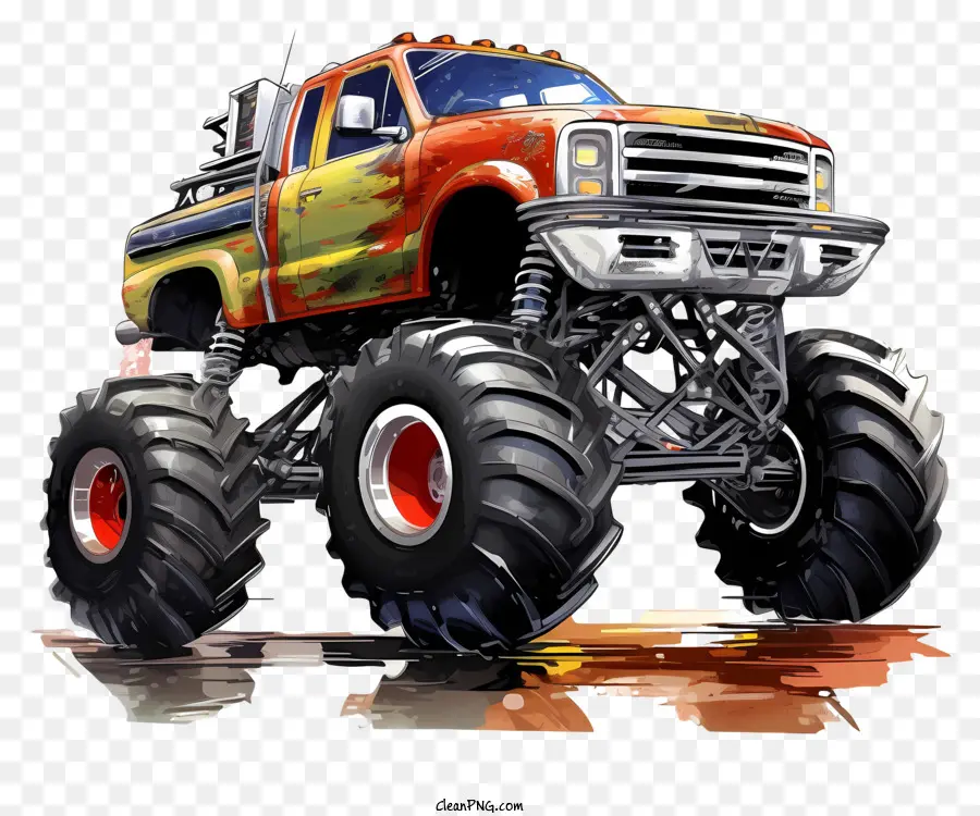 Monster Truck，Grandes Roues PNG