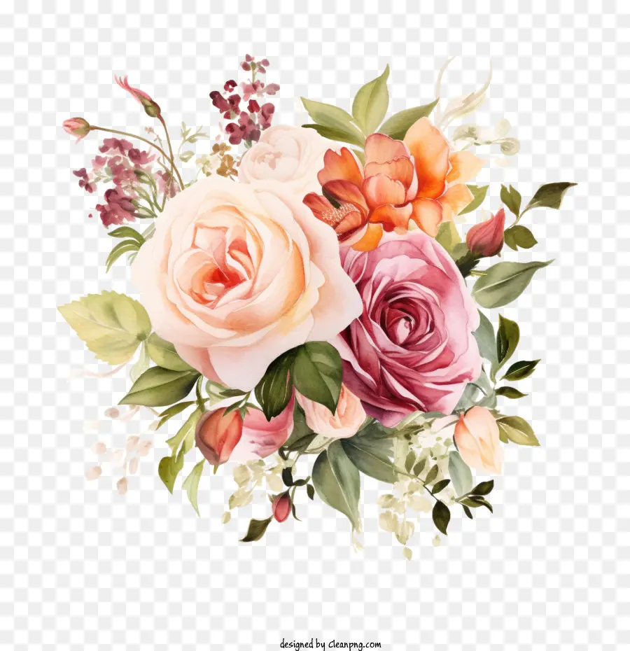 Fleurs De Mariage，Bouquet PNG