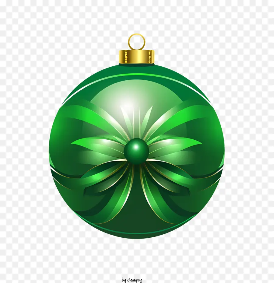 Boule De Noël，Décoration De Noël Verte PNG