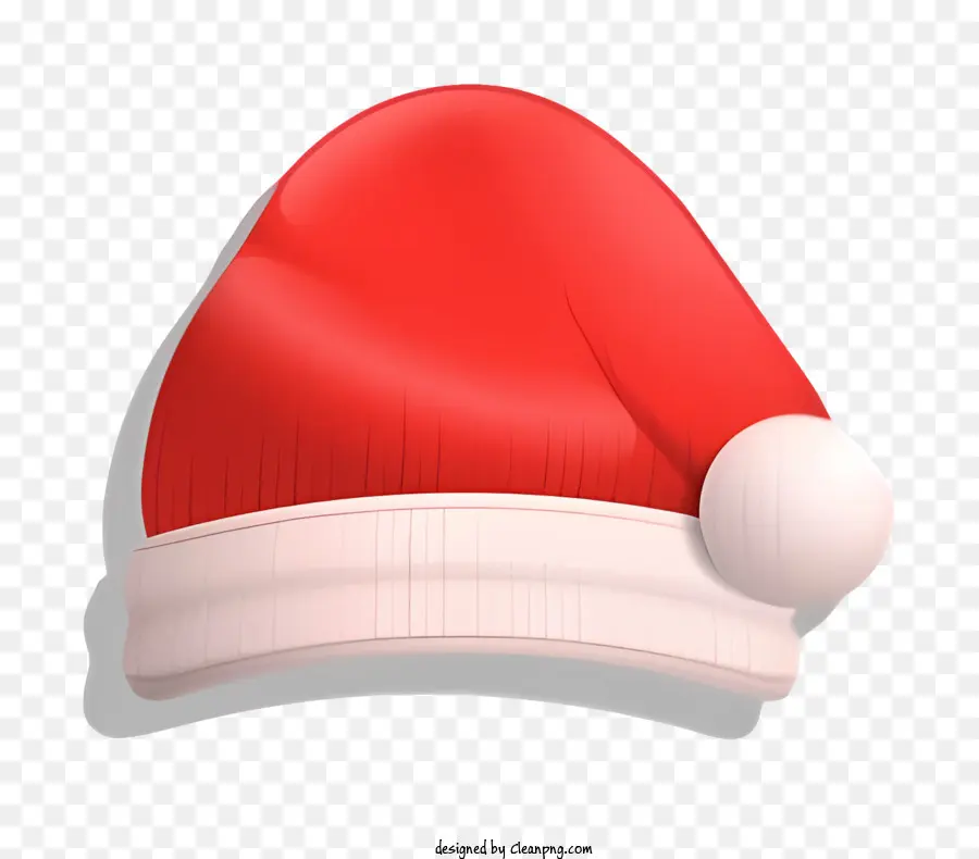 Un Chapeau De Père Noël，Le Rouge Et Le Chapeau Blanc PNG