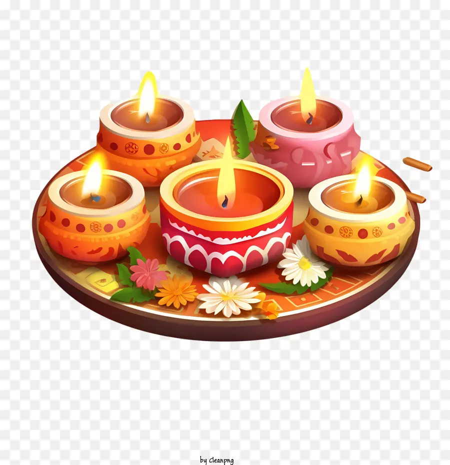Diwali Dius，Diyas PNG