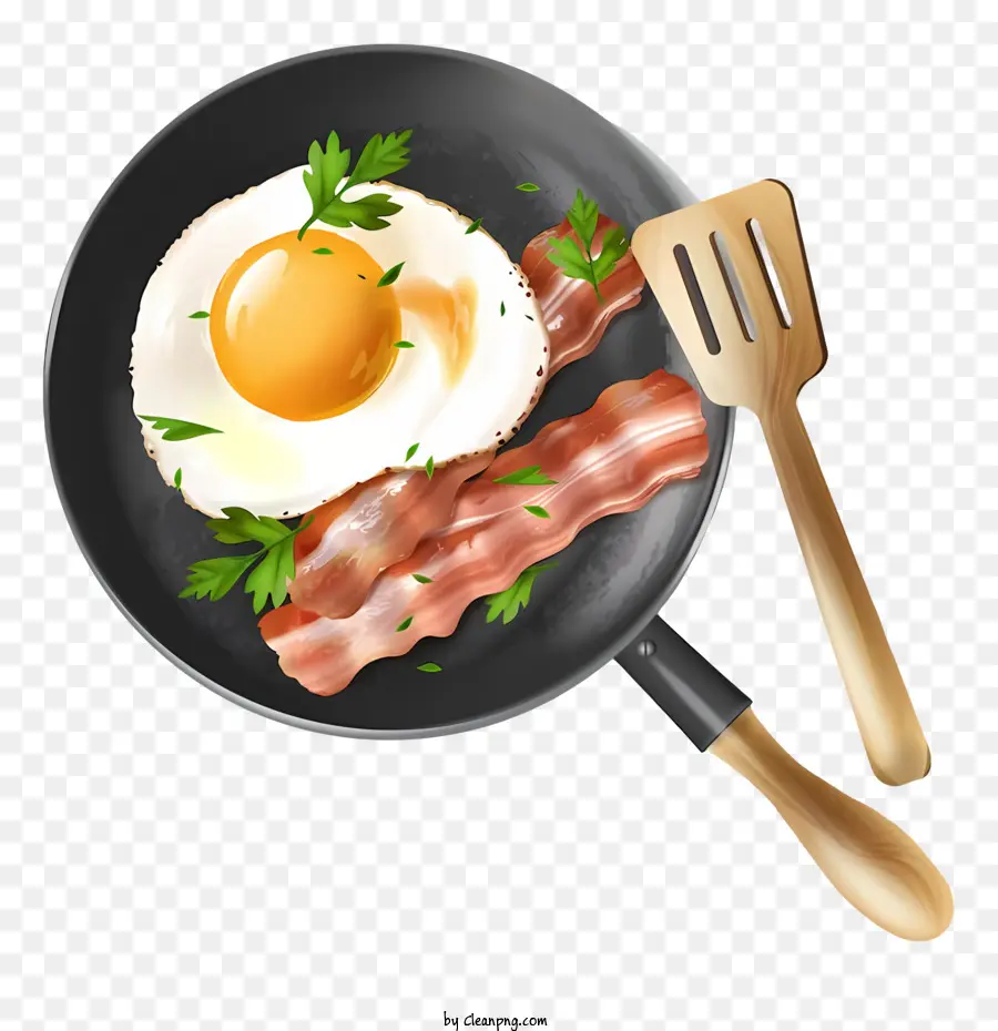 œuf De Poêle，Bacon Et œuf PNG
