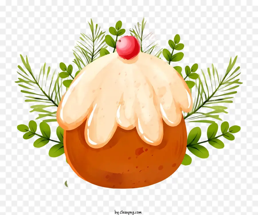 Petit Gâteau De Noël，Glaçage PNG