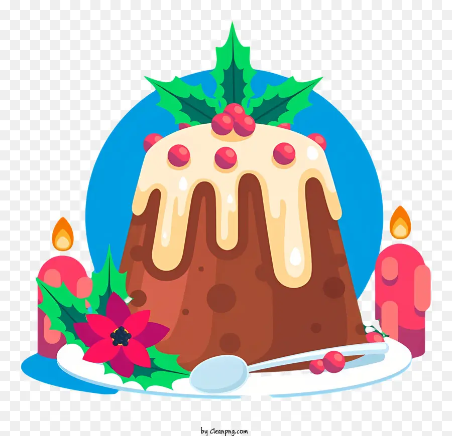 Pouding Au Chocolat，Canneberges PNG