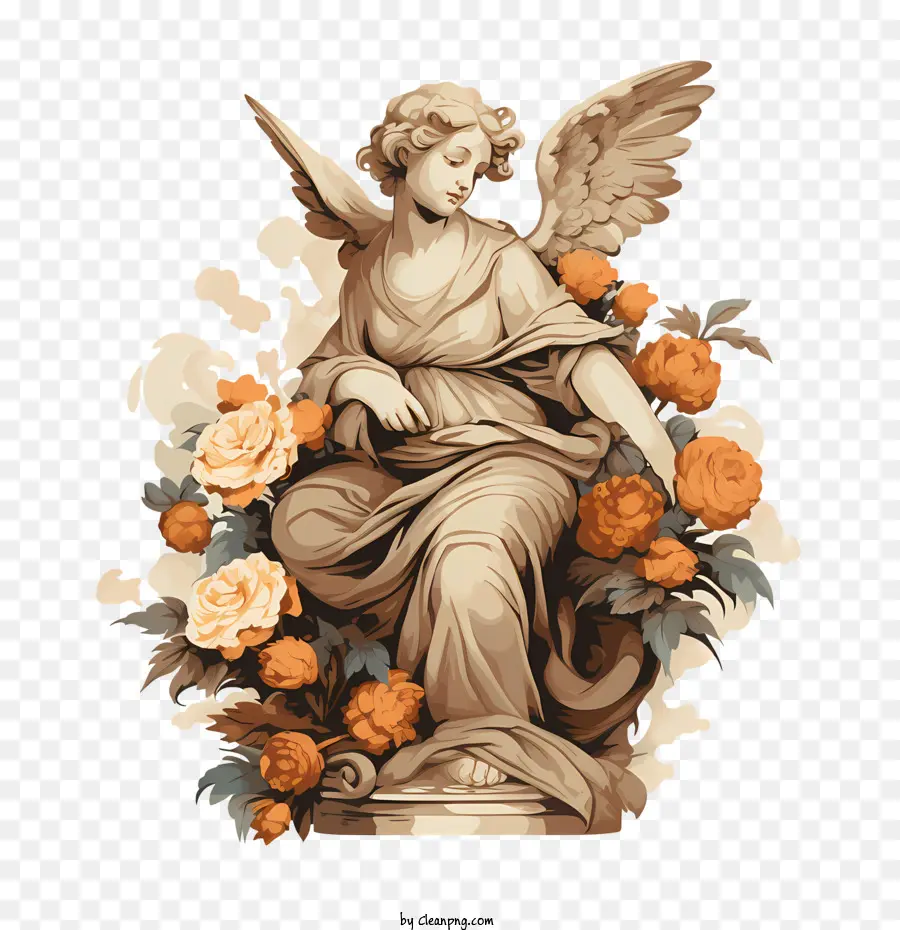 All Saints Day Angel，Statue PNG