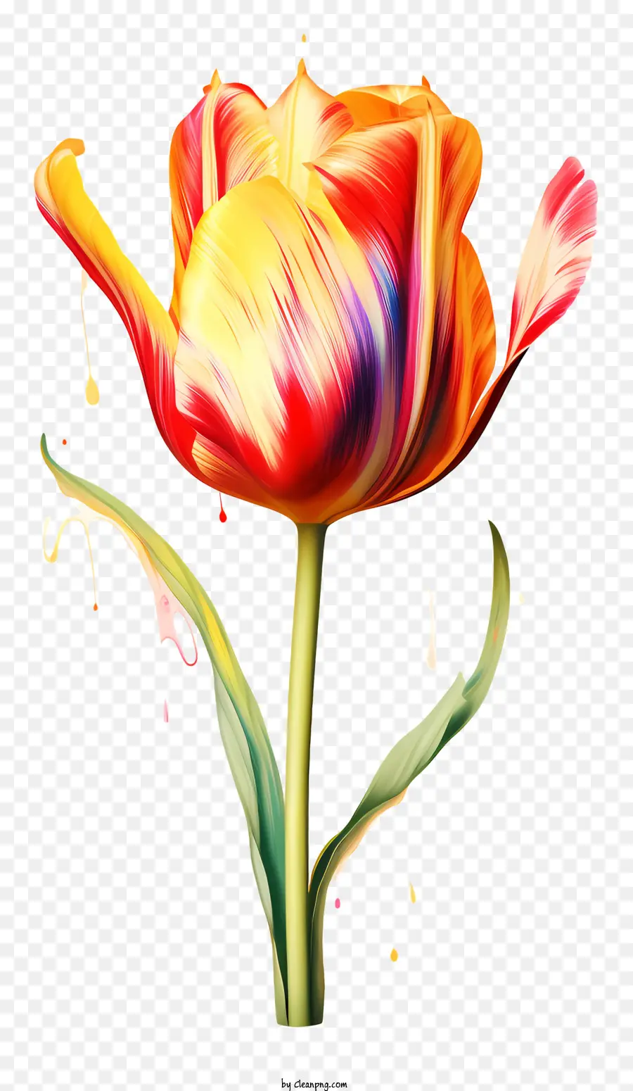 Peinture，Tulip PNG