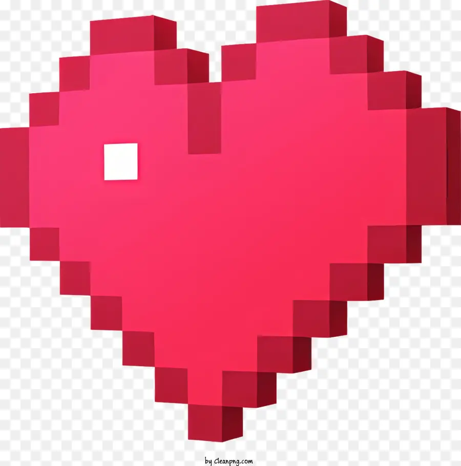 Cœur，Coeur Pixelisé PNG