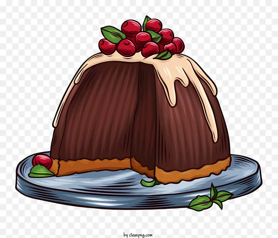 Gâteau Fudge Au Chocolat，Glaçage Au Chocolat PNG