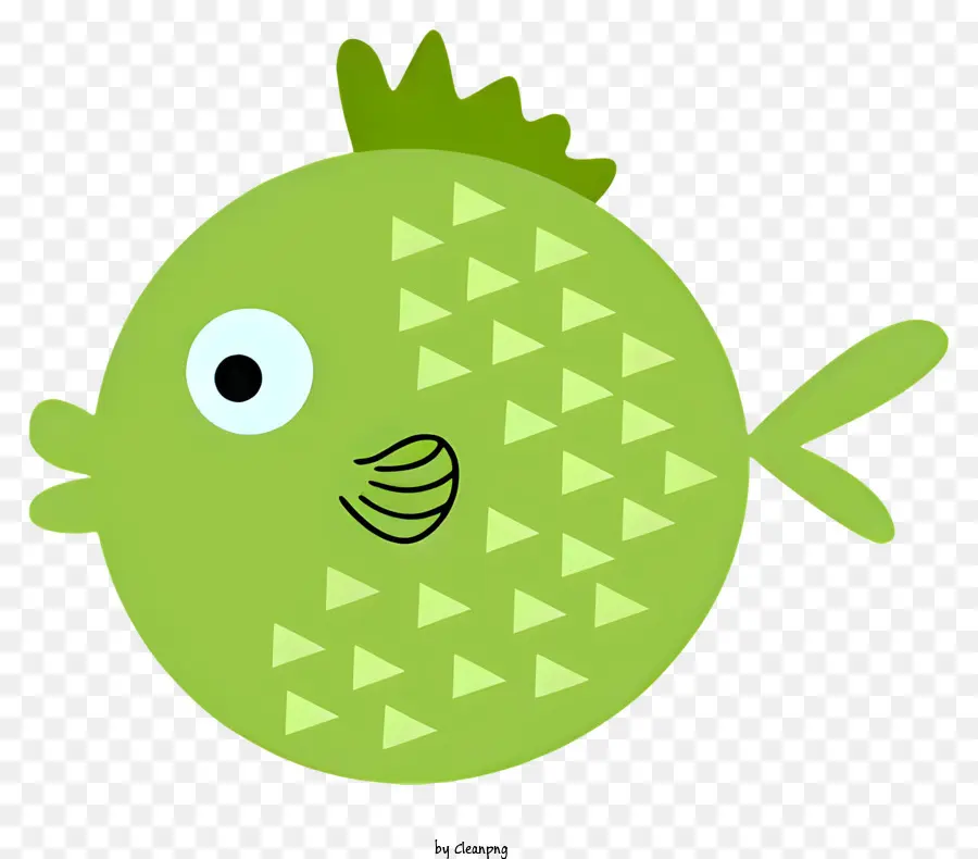 Poisson Vert，Dessin Animé PNG